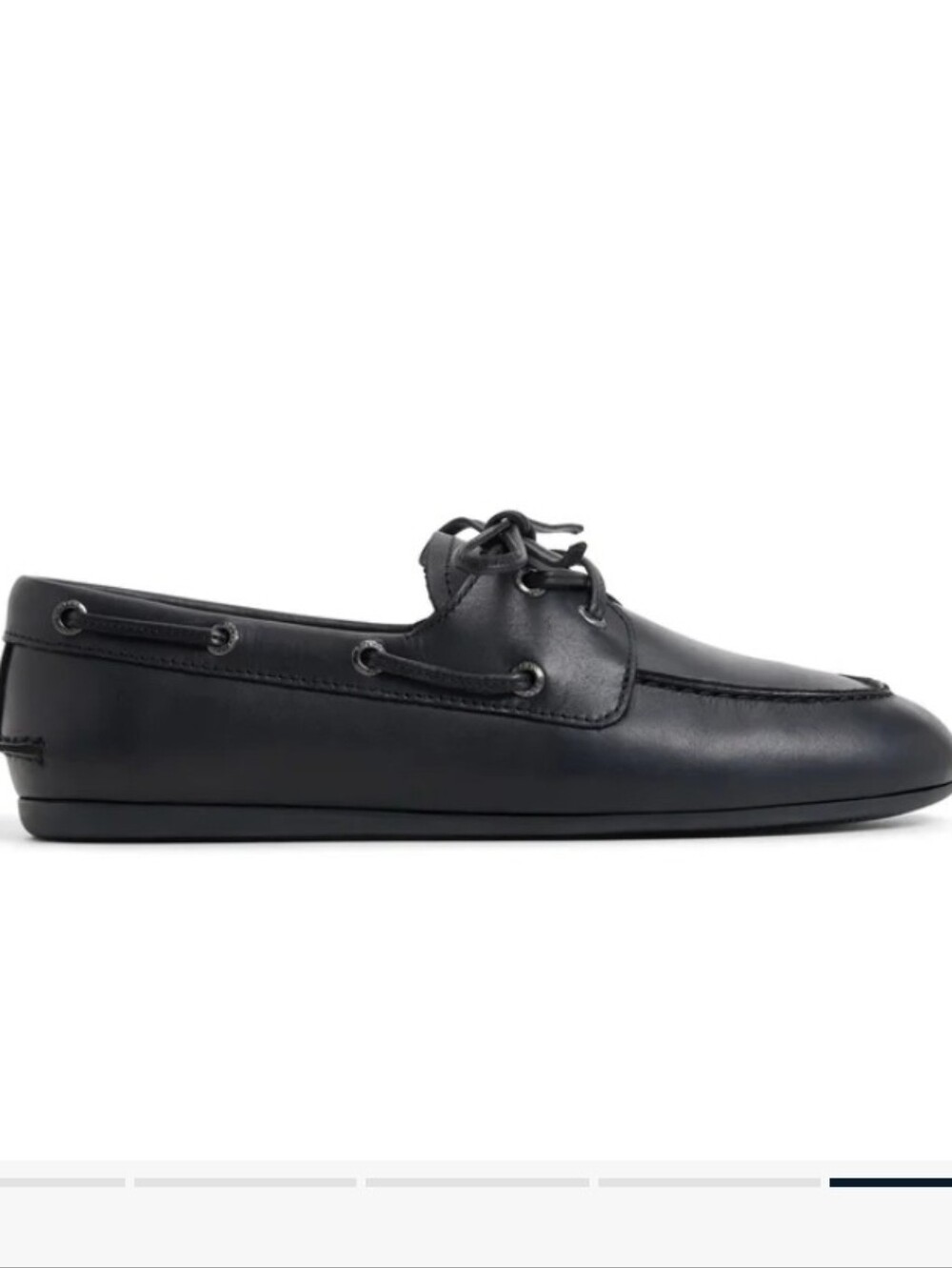 Sperry X Aritzia Black Leather Boat Shoes